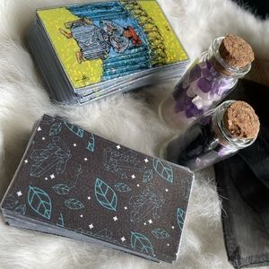 Mini Holographic Tarot Deck Travel Kit